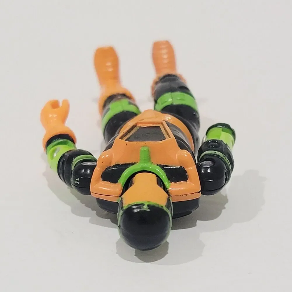 GI Joe Cobra BAT v2 Action Figure No Hologram Vintage 1991 ARAH Orange Green